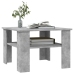 Mesa de centro madera contrachapada gris hormigón 60x60x42 cm