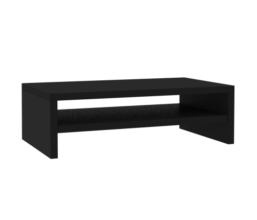 vidaXL Soporte para pantalla madera contrachapada negro 42x24x13 cm