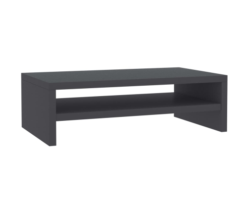 vidaXL Soporte para pantalla madera contrachapada gris 42x24x13 cm