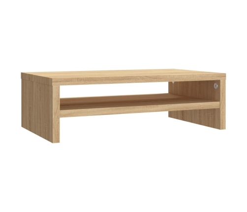 vidaXL Soporte de monitor madera contrachapada roble sonoma 42x24x13cm