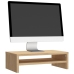 vidaXL Soporte de monitor madera contrachapada roble sonoma 42x24x13cm