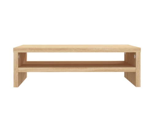 vidaXL Soporte de monitor madera contrachapada roble sonoma 42x24x13cm