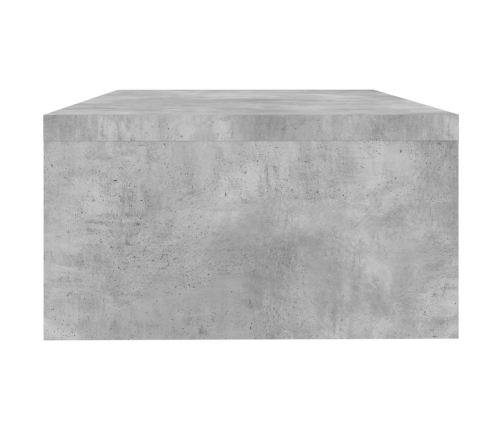 vidaXL Soporte de pantalla madera ingeniería gris hormigón 42x24x13 cm