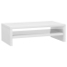 vidaXL Soporte para pantalla contrachapada blanco brillante 42x24x13cm