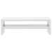 vidaXL Soporte para pantalla contrachapada blanco brillante 42x24x13cm