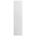 Armario de madera contrachapada blanco brillante 100x50x200 cm