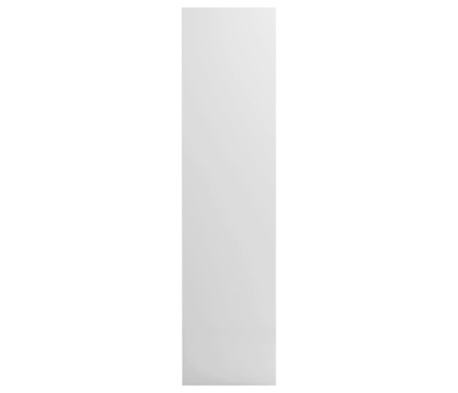 Armario de madera contrachapada blanco brillante 50x50x200 cm