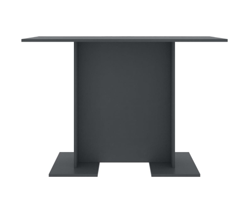 Mesa de comedor de madera contrachapada gris 110x60x75 cm