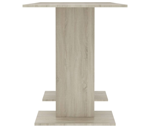 vidaXL Mesa de comedor madera contrachapada roble sonoma 110x60x75cm