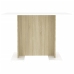 Mesa de comedor madera contrachapada blanco roble 120x60x76 cm