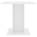 vidaXL Mesa de comedor de madera contrachapada blanco 80x80x75 cm