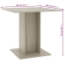 Mesa de comedor de madera contrachapada color roble 80x80x75 cm