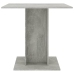 Mesa de comedor madera contrachapada gris hormigón 80x80x75 cm