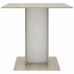 Mesa de comedor madera contrachapada blanco roble 80x80x75 cm