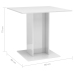 vidaXL Mesa de comedor madera contrachapada blanco brillo 80x80x75 cm