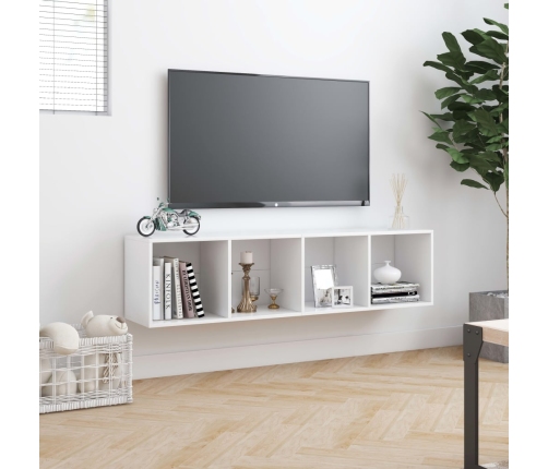 vidaXL Estantería/mueble para TV blanco 143x30x36 cm