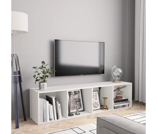 vidaXL Estantería/mueble para TV blanco 143x30x36 cm