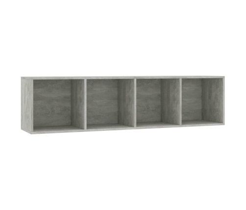 Estantería/mueble para TV gris hormigón 143x30x36 cm