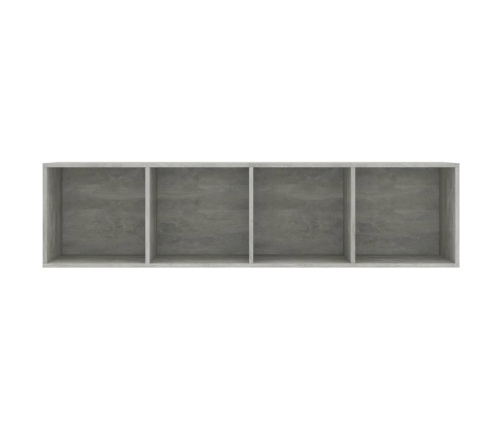 Estantería/mueble para TV gris hormigón 143x30x36 cm