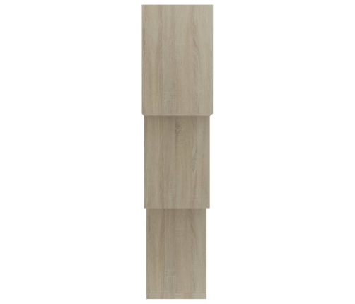 vidaXL Estante de pared de cubo contrachapada color roble 68x15x68cm