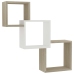 vidaXL Estante pared de cubo contrachapada blanco roble 68x15x68 cm