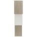 vidaXL Estante pared de cubo contrachapada blanco roble 68x15x68 cm