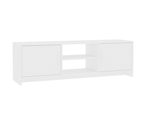 Mueble para TV madera contrachapada blanco 120x30x37,5 cm