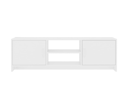 Mueble para TV madera contrachapada blanco 120x30x37,5 cm