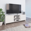 Mueble para TV madera contrachapada blanco 120x30x37,5 cm