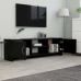 Mueble para TV madera contrachapada negro 120x30x37,5 cm