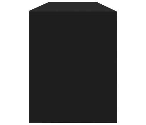 Mueble para TV madera contrachapada negro 120x30x37,5 cm