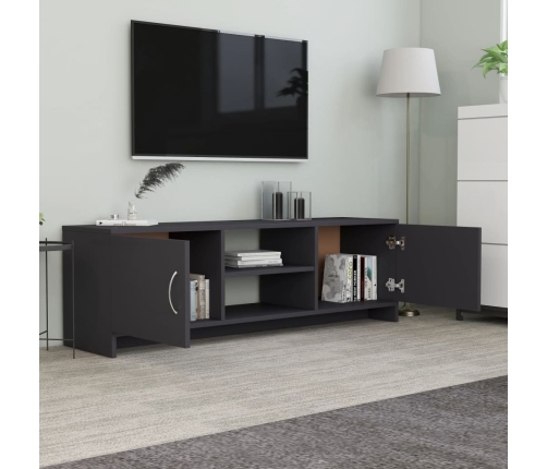 Mueble para TV madera contrachapada gris 120x30x37,5 cm