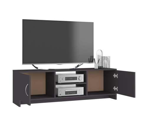 Mueble para TV madera contrachapada gris 120x30x37,5 cm