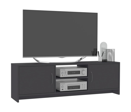 Mueble para TV madera contrachapada gris 120x30x37,5 cm