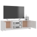 Mueble TV madera contrachapada blanco brillante 120x30x37,5cm