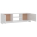 Mueble TV madera contrachapada blanco brillante 120x30x37,5cm