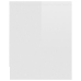 Mueble TV madera contrachapada blanco brillante 120x30x37,5cm