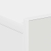 Mesita de noche flotante madera contrachapada blanco 40x30x15cm
