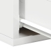 Mesita de noche flotante madera contrachapada blanco 40x30x15cm
