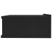 vidaXL Mesita de noche flotante madera contrachapada negro 40x30x15cm