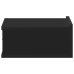 Mesitas de noche flotantes 2 uds contrachapada negro 40x30x15cm
