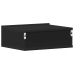Mesitas de noche flotantes 2 uds contrachapada negro 40x30x15cm