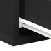 Mesitas de noche flotantes 2 uds contrachapada negro 40x30x15cm