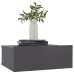 Mesitas de noche flotantes 2 uds contrachapada gris 40x30x15 cm