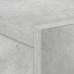 Mesita de noche flotante contrachapada gris hormigón 40x30x15cm