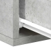 Mesitas de noche flotantes 2 ud madera ingeniería gris hormigón