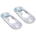 Mesitas noche flotante 2 uds contrachapada blanco 40x30x15 cm