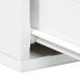 Mesitas noche flotante 2 uds contrachapada blanco 40x30x15 cm