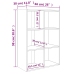 Estantería/Aparador madera ingeniería roble Sonoma 66x30x98 cm