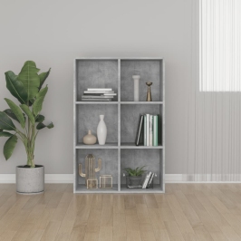 Estantería/Aparador madera ingeniería gris hormigón 66x30x98 cm